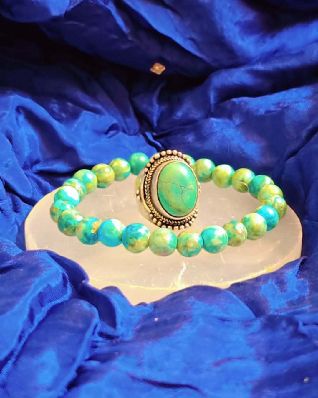Tranquil Spirit Turquoise Bracelet & Ring Set
